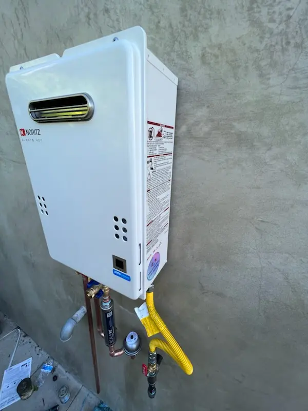 Tankless water heater installation for Wister Woods homes