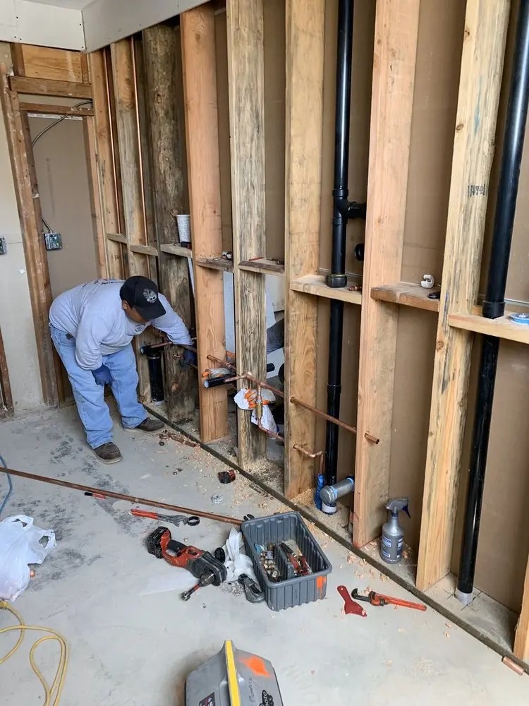 Commercial rough-in plumbing for Gas Line Repair in Wister Woods